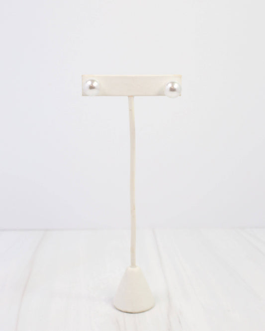 Greenwood Pearl Stud Earring Cream: Default