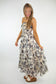 Strapless Layered Natural Maxi Dress
