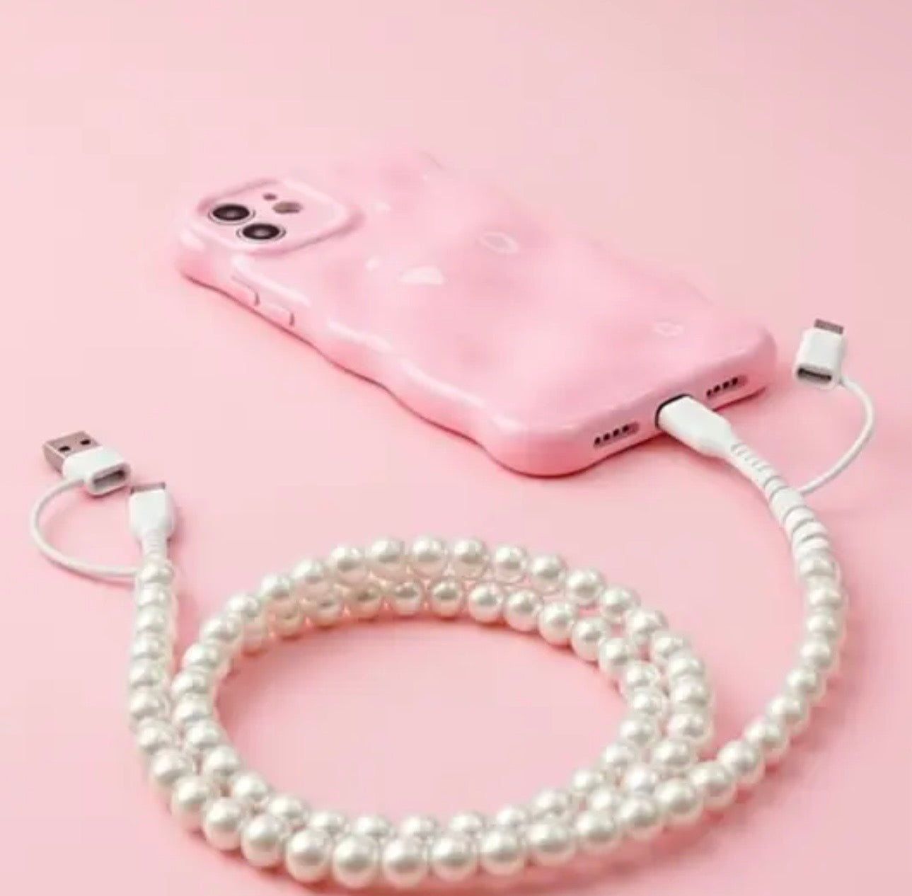Beaded Multi Charger, Leopard