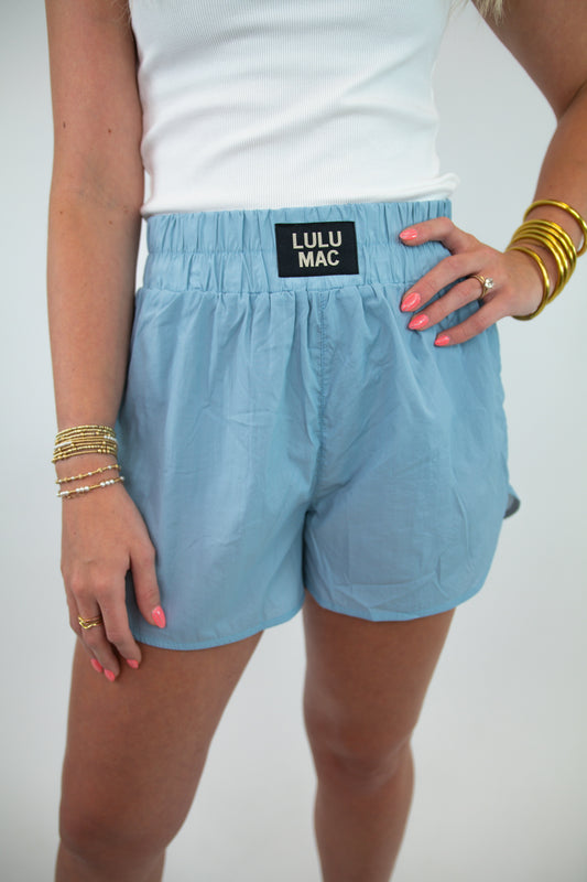 Light Blue Lulu Mac Shorts