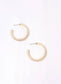 Woodard Pearl Hoop Earring GOLD: Default