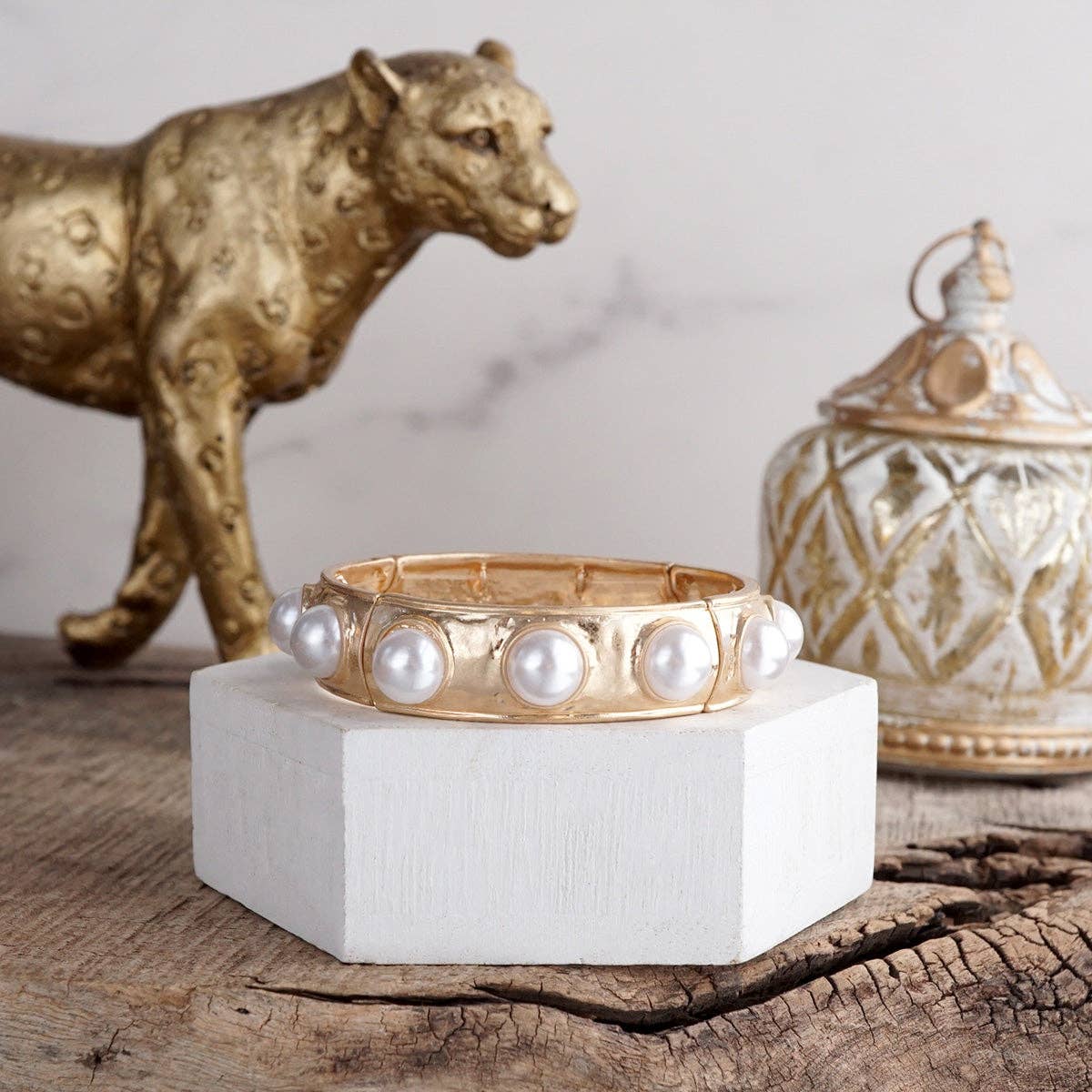 Eternity Statement Bangle Pink