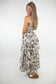 Strapless Layered Natural Maxi Dress