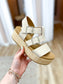 Taupe Textured Chunky Sandal