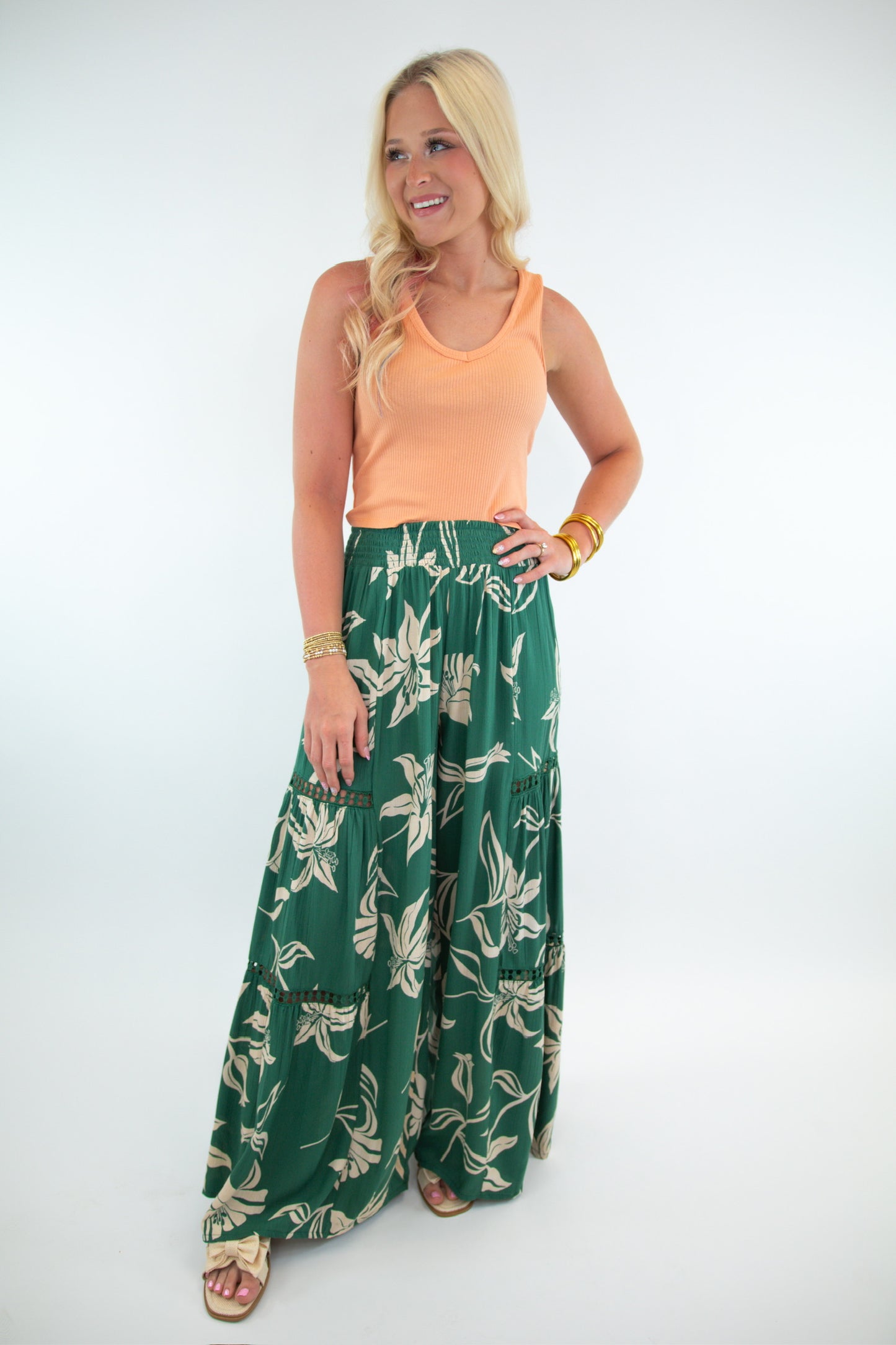 Peach Seamless Cropped Top