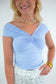 Layered Off The Shoulder Twist Detail Top
