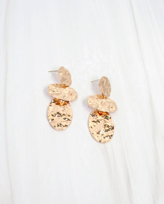 Monza Hammered Earring