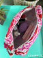 Purple Wildflowers Quilted Cosmetic Bag
