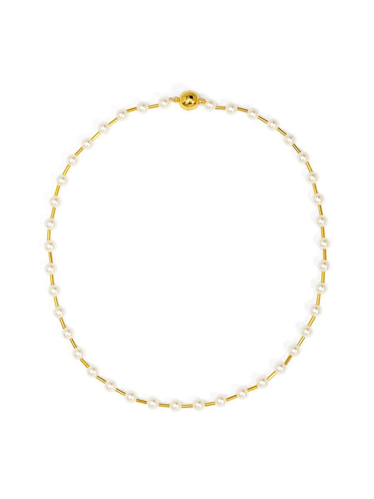 Pearl Bead Magnet Necklace