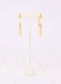 Arden Satin Hoop Earring MATTE GOLD: Default