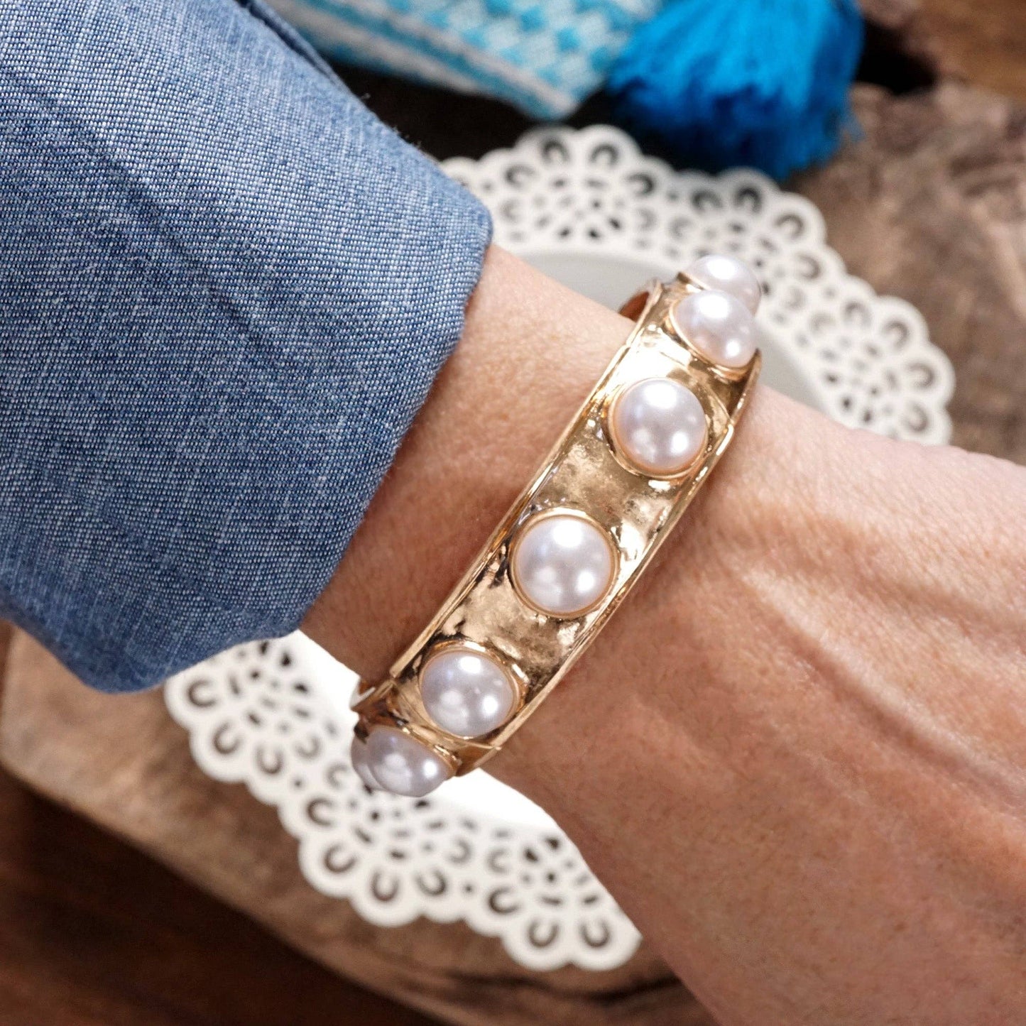Eternity Statement Bangle Pink