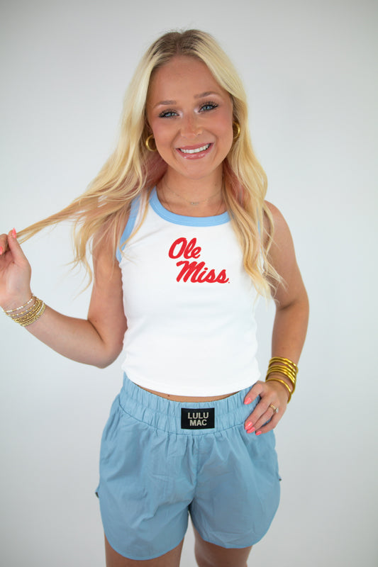 Light Blue Lulu Mac Shorts