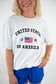 Embroidered USA 1776 Graphic Tee