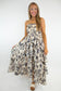 Strapless Layered Natural Maxi Dress