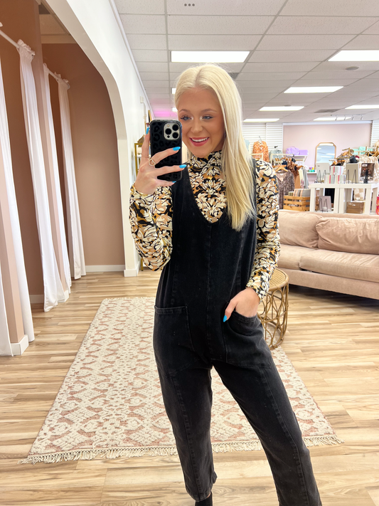Velvet Knitted Mock Neck Top