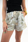 Camo Print Drawstring Shorts