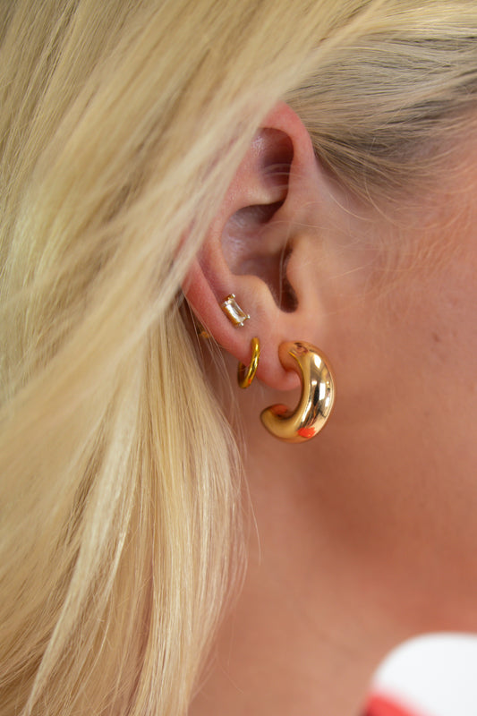 Gold Dipped Everyday Hoops