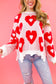 Pearl Hearts Loose Fit Sweater