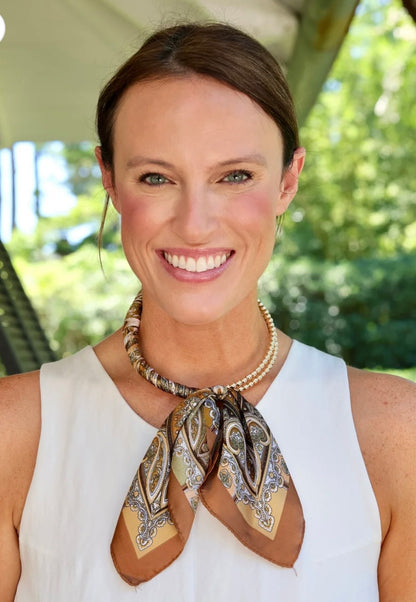 Layla Beaded Scarf Collar Necklace