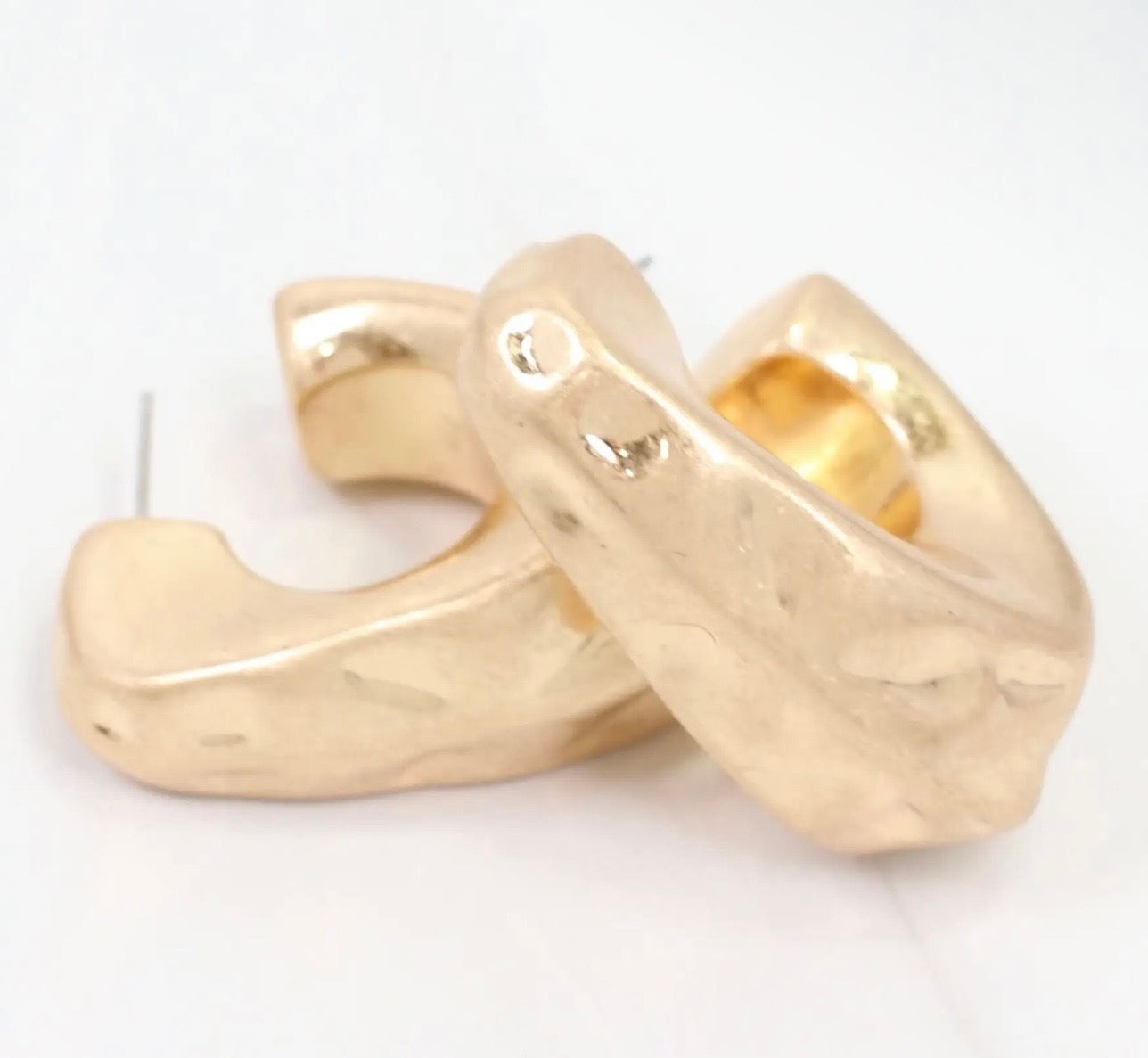 Kaylee Hammered Hoop