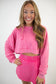 Pink Mineral Wash Pullover Hoodie