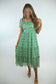 Green Tiered Midi Dress