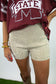 Tan Rhinestone Shorts