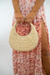 Natural Woven Straw Beach Bag