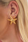 Hammered Starfish Stud Earrings