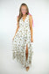 Ivory Print Tiered Dress