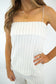 Natural Striped Linen Tank