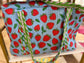Blue Strawberry Duffle Bag