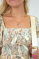 Ecru Puff Sleeve Dress