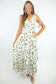 Ivory Print Tiered Dress