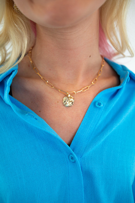 Chunky Chain Seashell Necklace