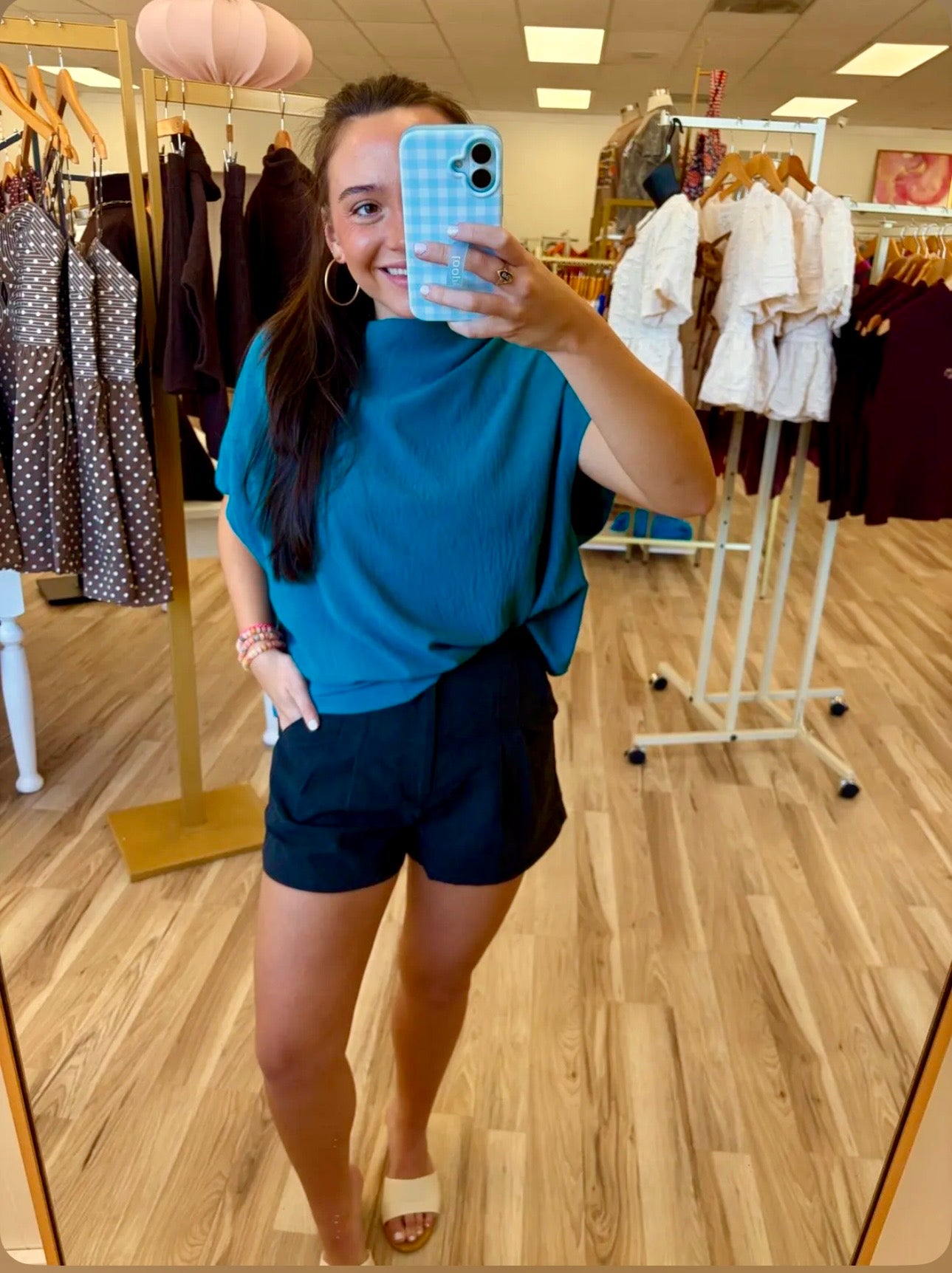 Teal We Meet Again Top