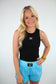 Blue Lulu Mac Shorts