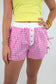 Gingham Bow Lulu Mac Boxer Shorts