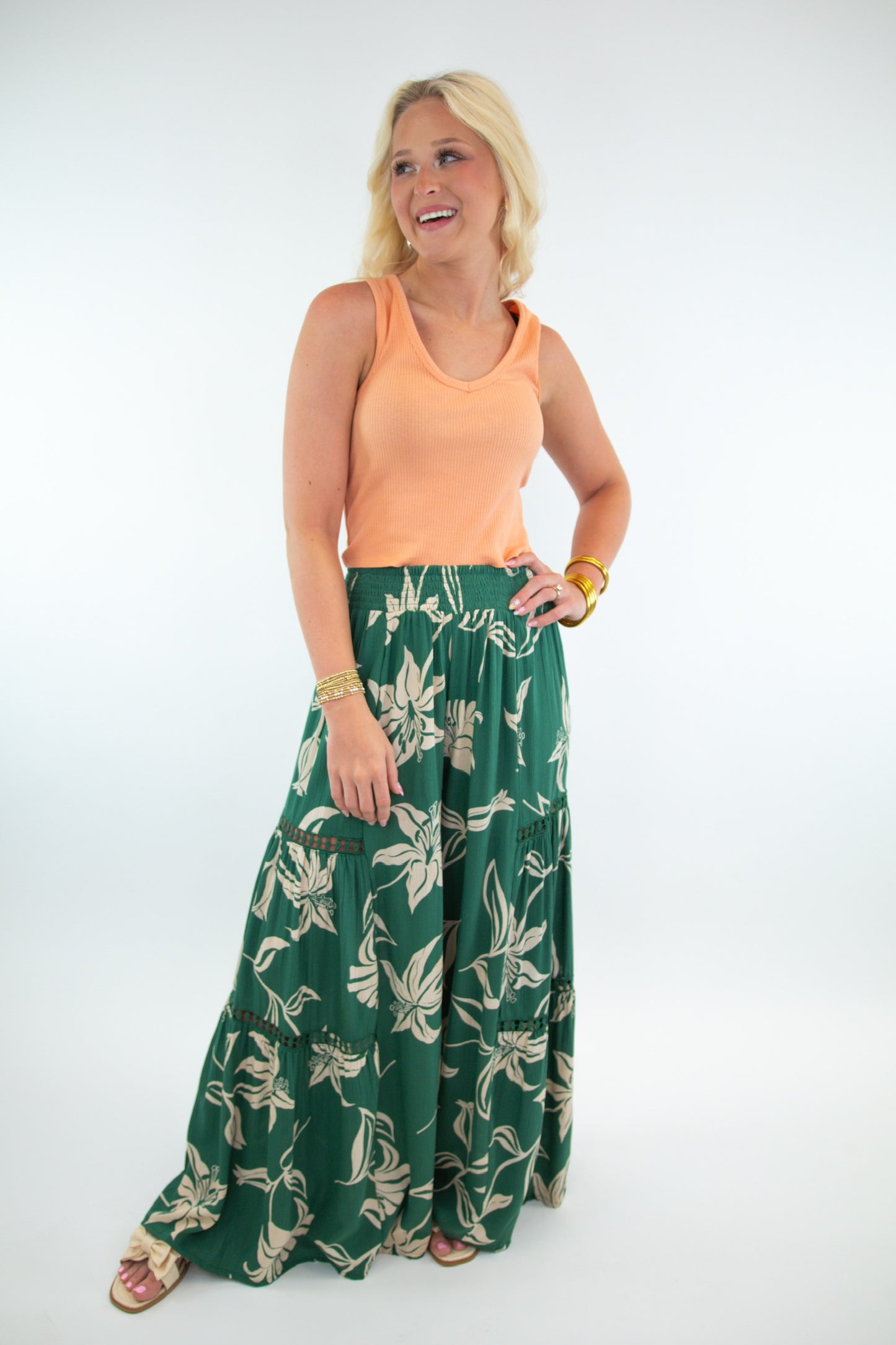 Peach Seamless Cropped Top