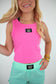 BubbleGum Pink LULU MAC Tank Top