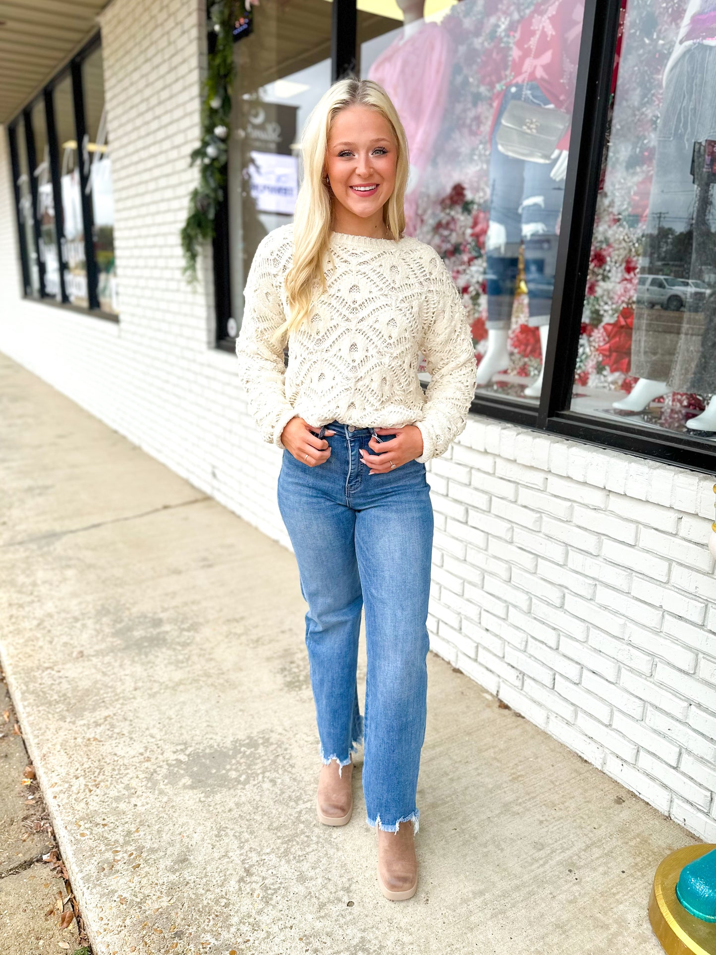 Soft Knit Ivory Sweater