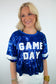 Royal Blue Sequin Game Day Jersey
