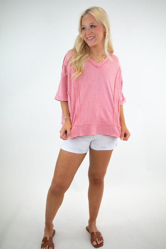Out Stitch Knit Top