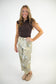 Multi Print Vintage Wash Barrel Jeans