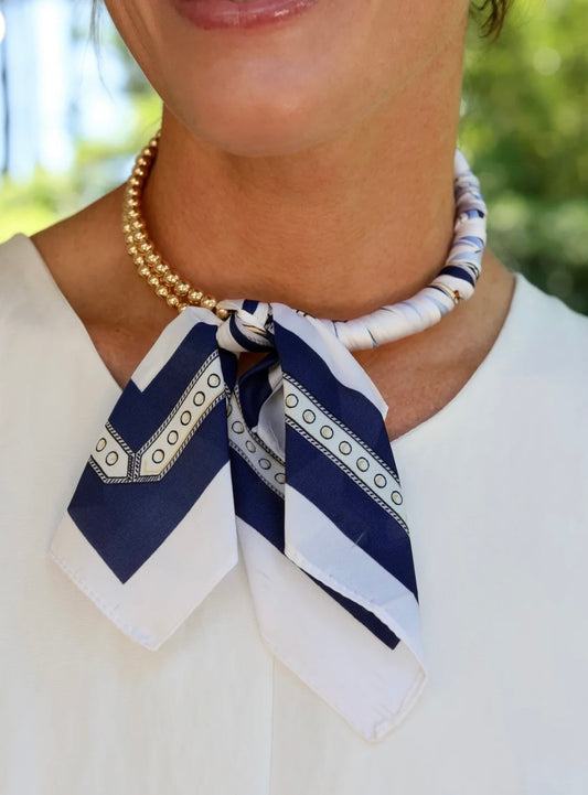 Layla Beaded Scarf Collar Necklace