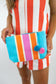 PomPom Woven Beach Zip Pouch