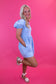 Sky Blue Babydoll Romper