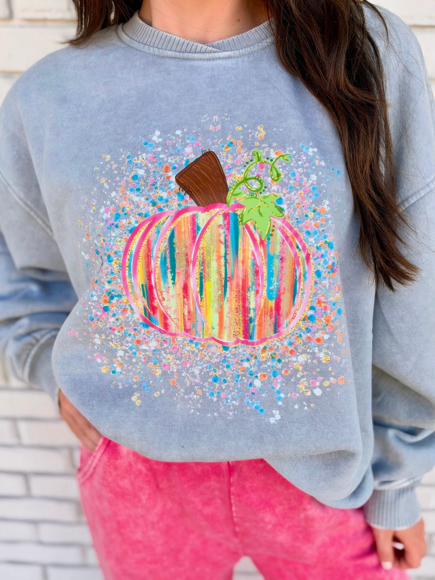 Pumpkin Pop Graphic Sweatshirt