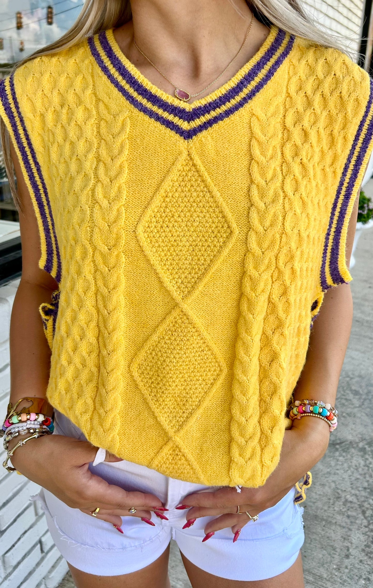Gameday Knit Sweater Top