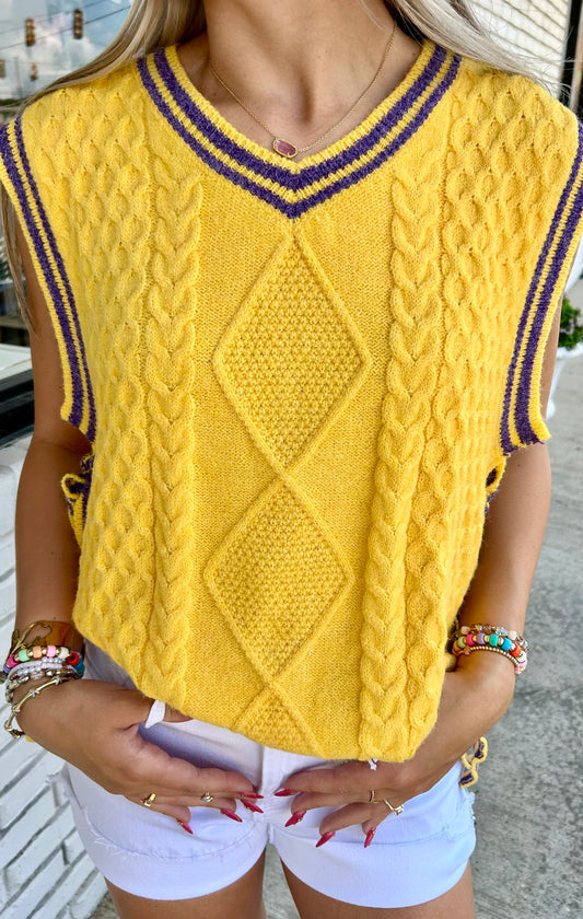 Gameday Knit Sweater Top